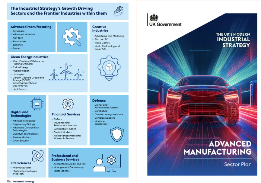 front cover and diagram page from government plan document