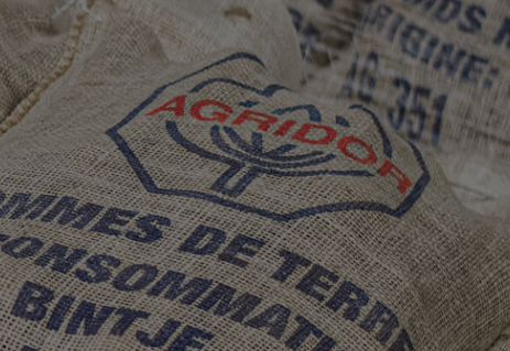 Sack of potatoes supplied by Agridor Holland