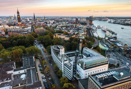 The Hotel Hafen Hamburg where the German potato growers event will take place.