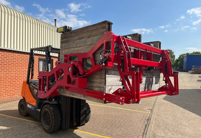 red box tippler with wooden potato box uplifted