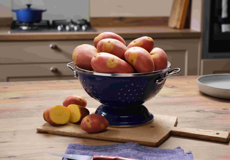 potatoes in colander