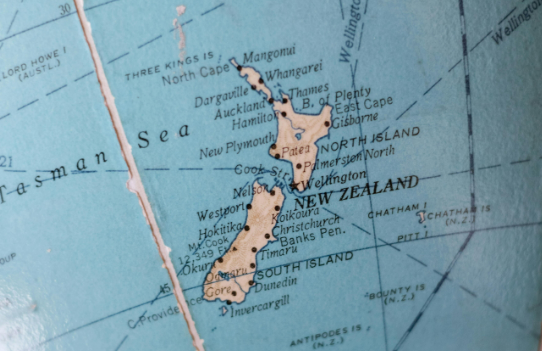 New Zealand map