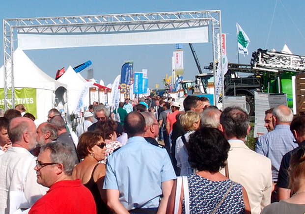 Visitors at the gate of PotatoEurope France