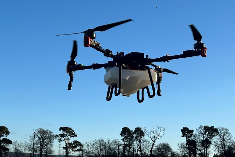 Drone display throughout the day