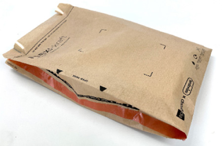 Bag made from Hydropol, a paper-like product for packaging